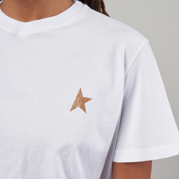 Golden Goose women's white-tee - Picture 4 of 4